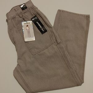 Simple Society Light Wash Gray High Waisted Carpenter Jeans Sz 13 juniors